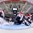 GRAND FORKS, NORTH DAKOTA - APRIL 24: USA's Kaller Yamamoto #23 scores a second period goal against Canada's Evan Fitzpatrick #1 while Logan Stanley #20 and Nicolas Hague #26 look on during bronze medal game action at the 2016 IIHF Ice Hockey U18 World Championship. (Photo by Minas Panagiotakis/HHOF-IIHF Images)

